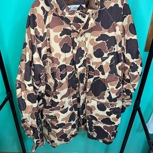 Vintage Columbia Duck Camo Parka + detachable backpack